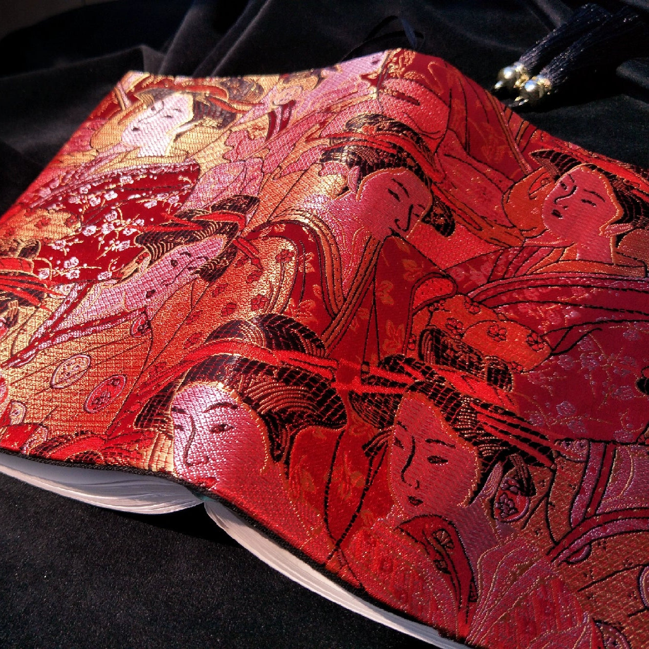 Japanese Geisha Silk Notebook