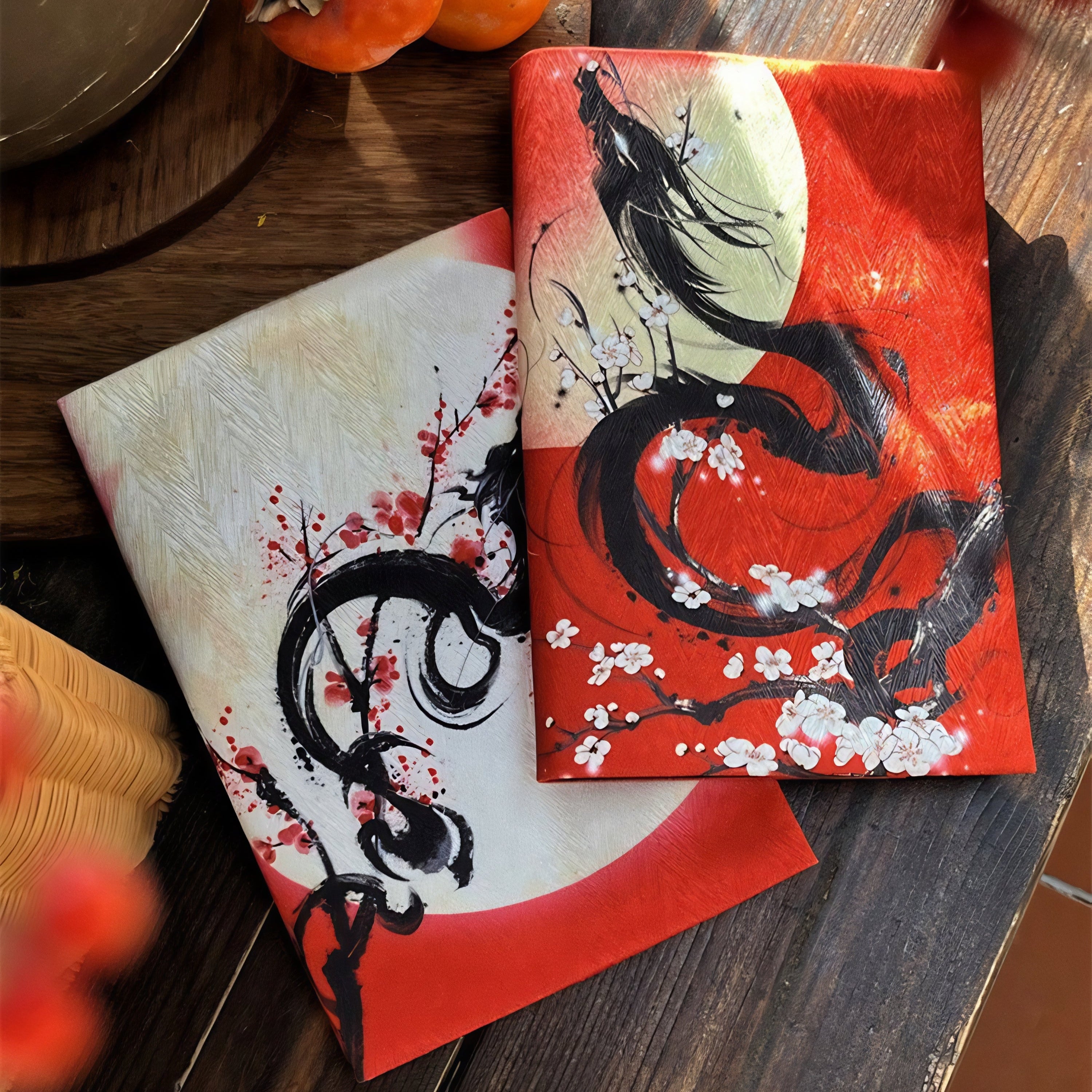 Dragon & Cherry Blossoms Notebook