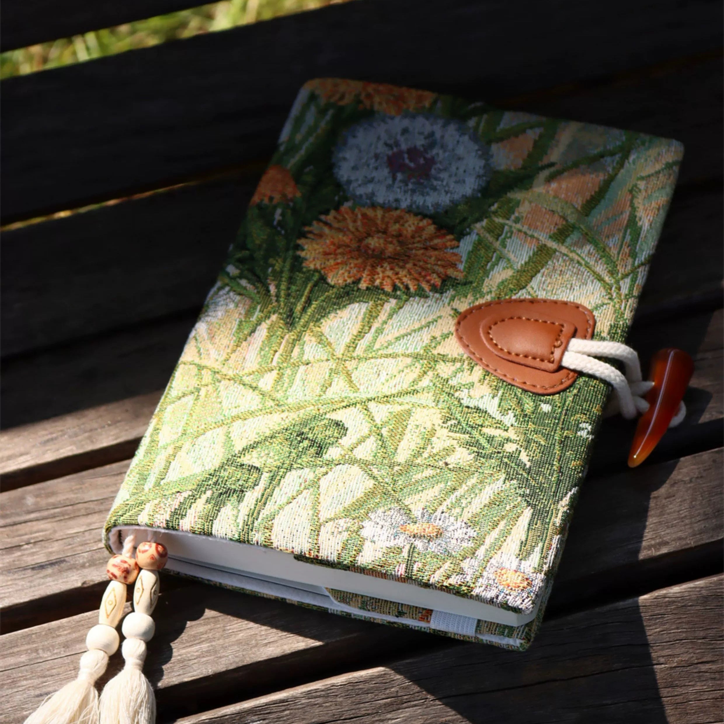 Autumn Garden Jacquard Notebook