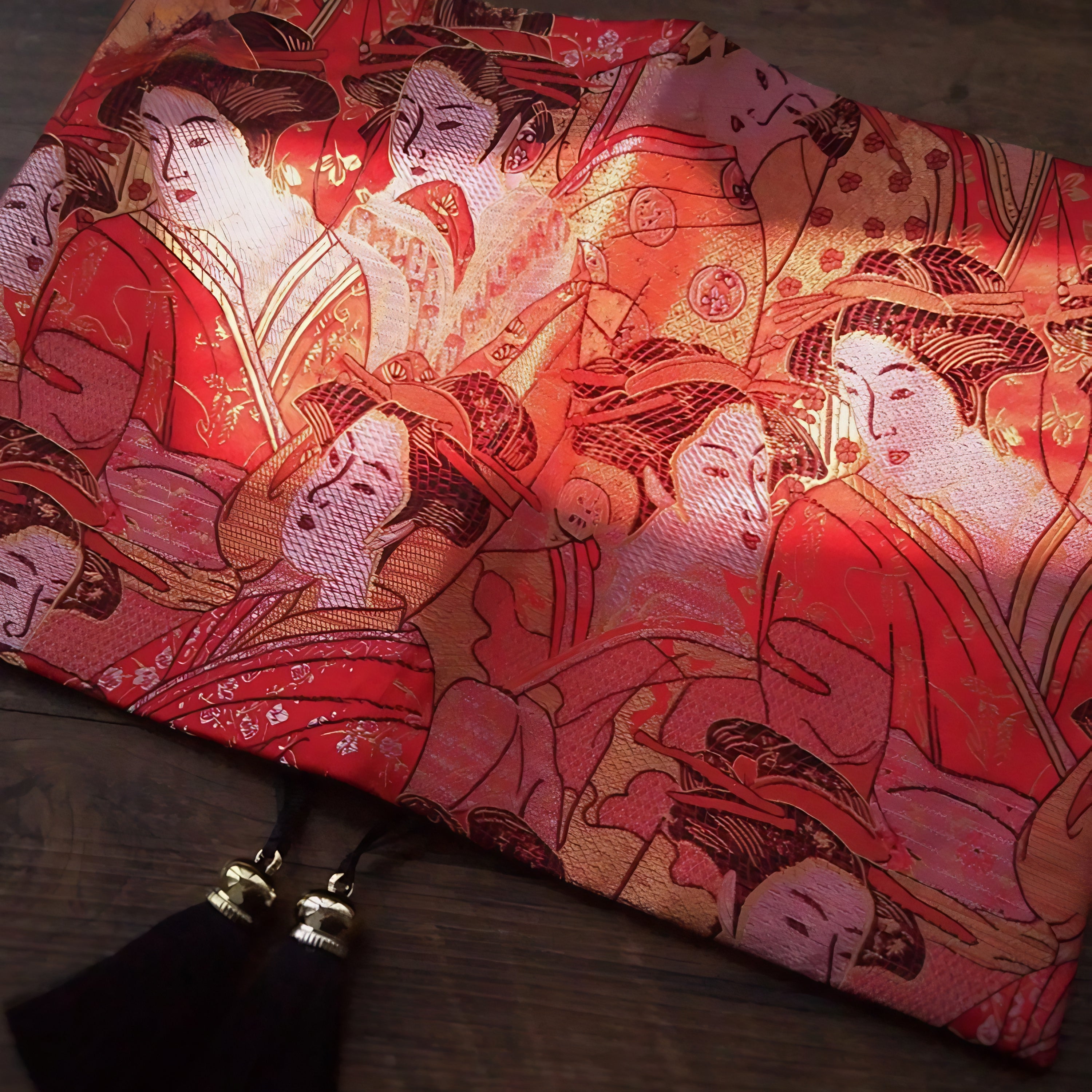 Japanese Geisha Silk Notebook
