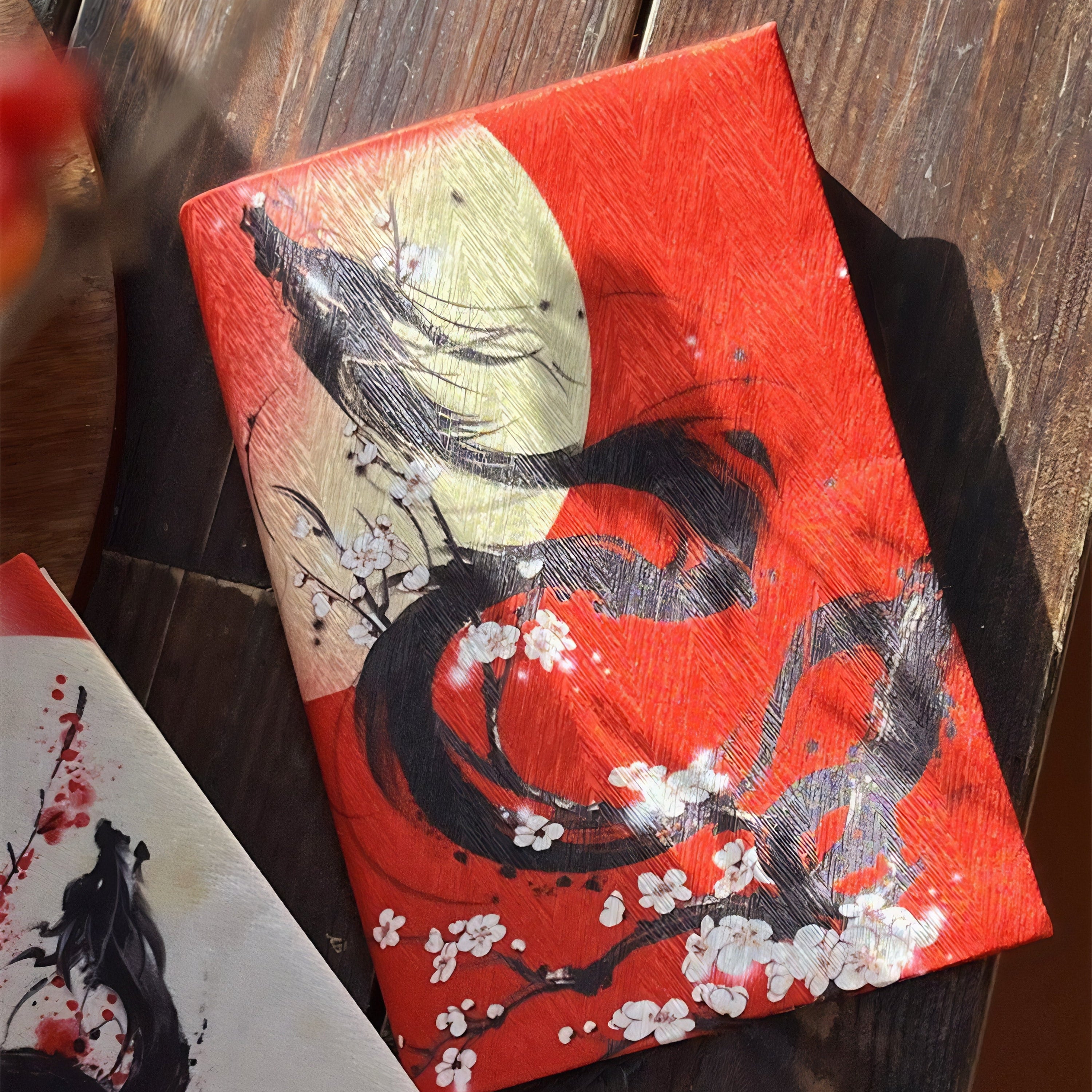 Dragon & Cherry Blossoms Notebook